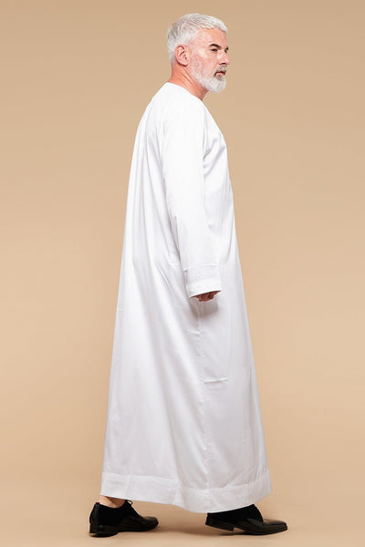 Brilliant White Omani Thobe - CAVE