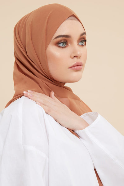 Camel Soft Crepe Hijab - CAVE