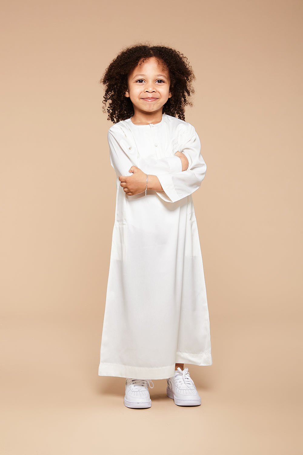 Cannoli Cream Omani Kids Thobe - CAVE