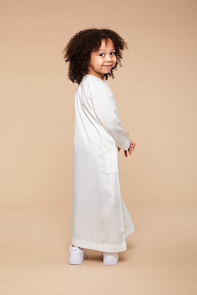Cannoli Cream Omani Kids Thobe - CAVE