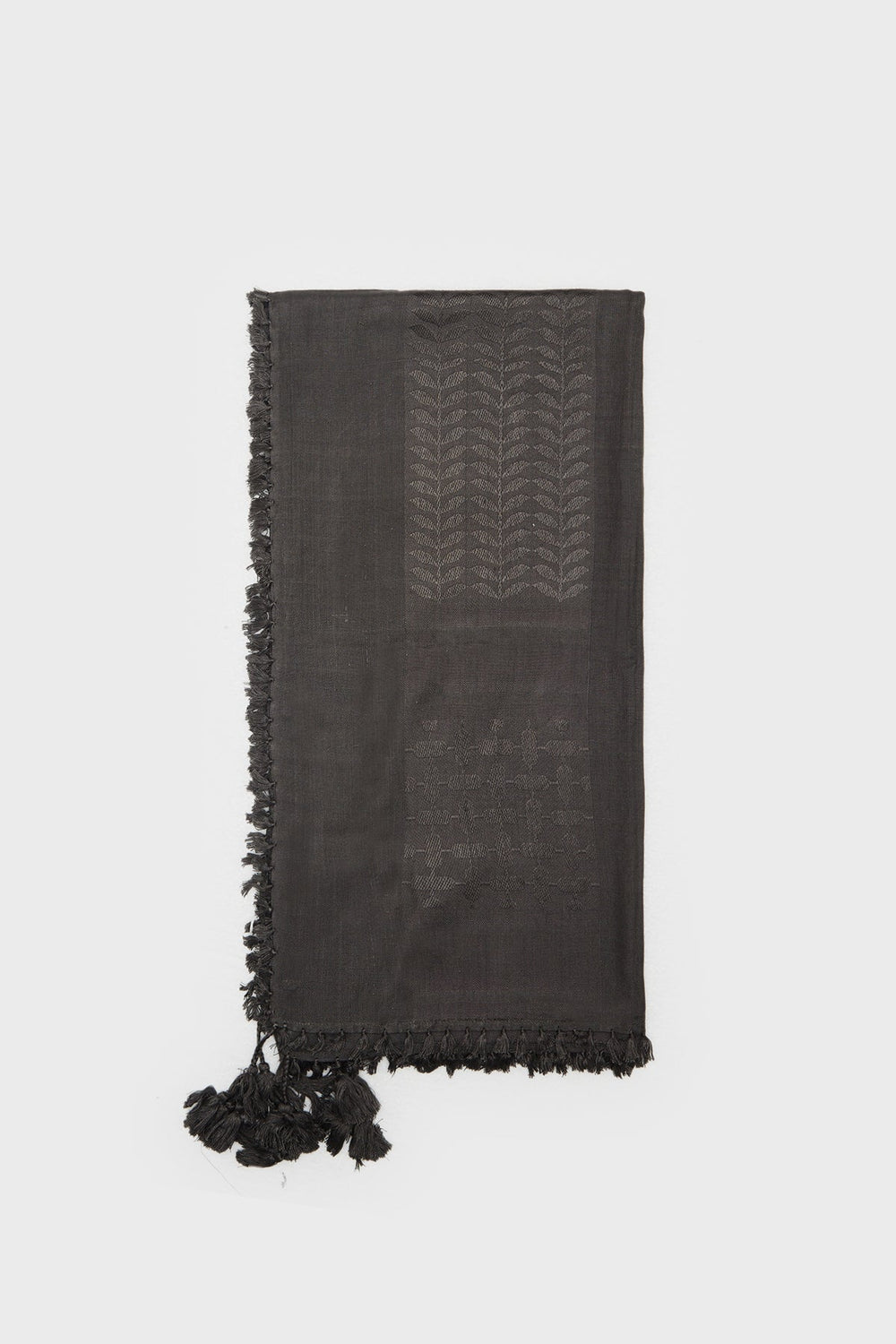 Charcoal Bamboo Keffiyeh Scarf - CAVE