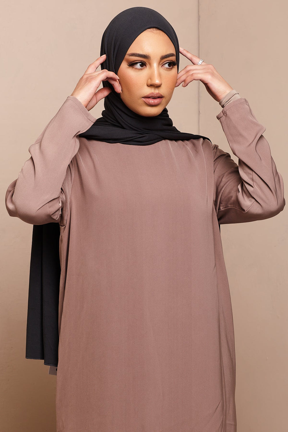Charcoal Soft Bamboo Jersey Hijab - CAVE