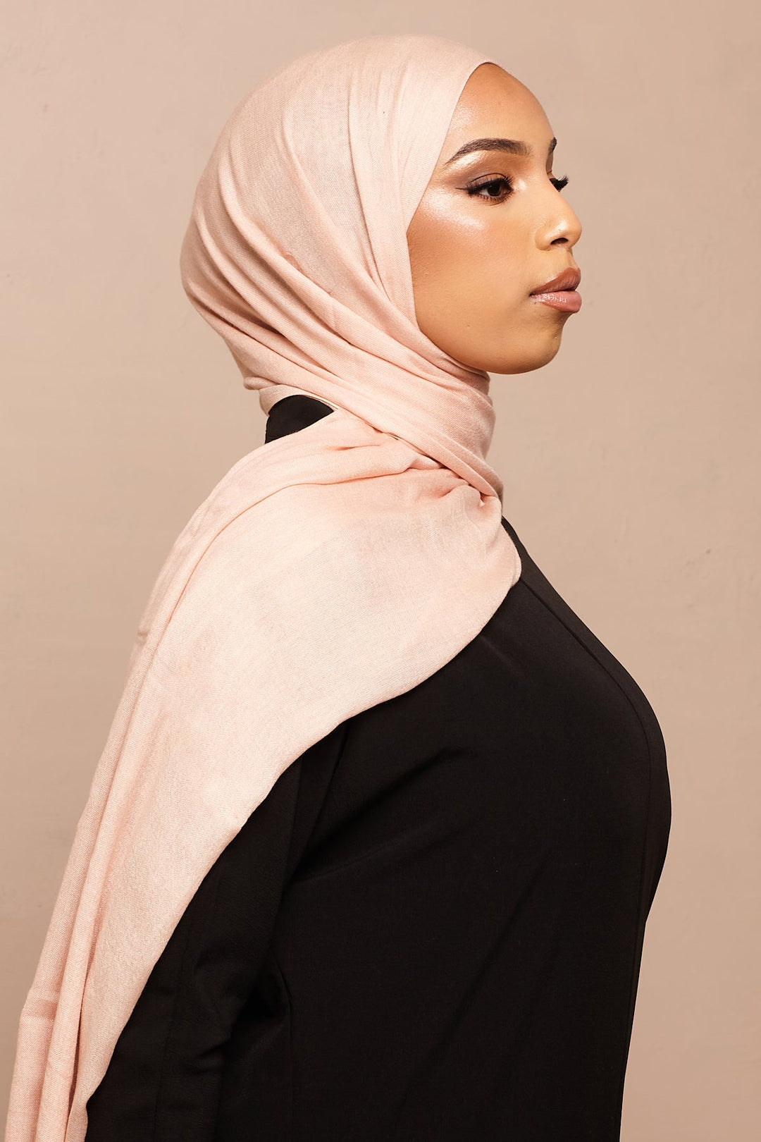 Cream Pink Lenzing Modal Hijab - CAVE