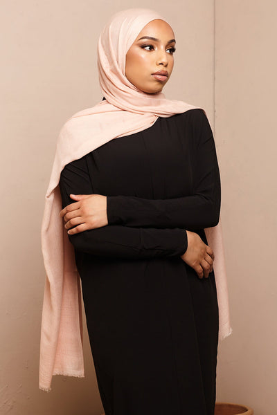 Cream Pink Lenzing Modal Hijab - CAVE