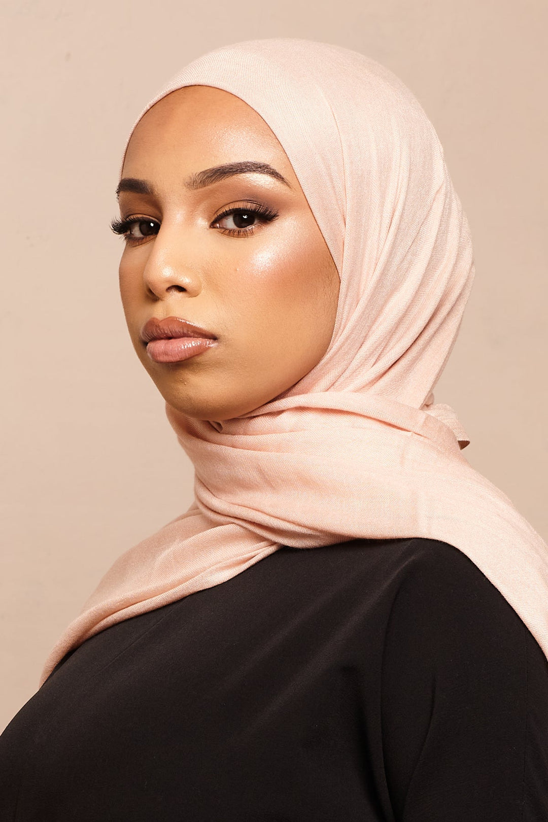 Cream Pink Lenzing Modal Hijab - CAVE