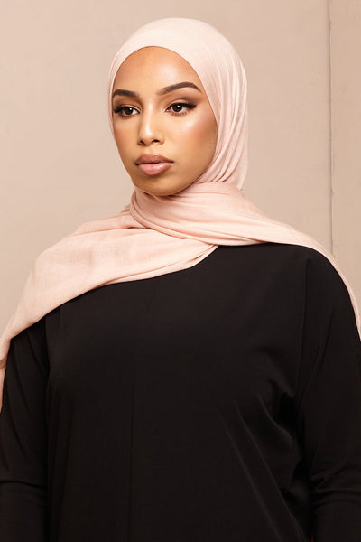 Cream Pink Lenzing Modal Hijab - CAVE