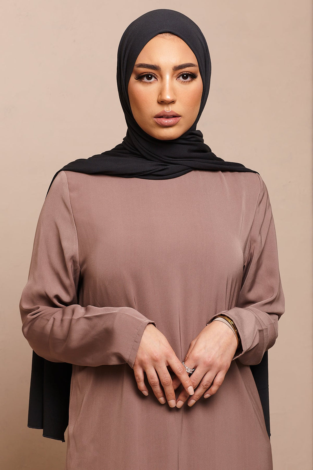Charcoal Soft Bamboo Jersey Hijab - CAVE