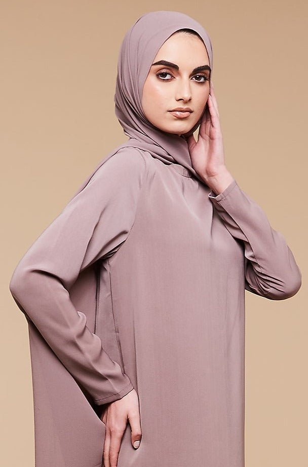 Deep Taupe Soft Crepe Hijab - CAVE