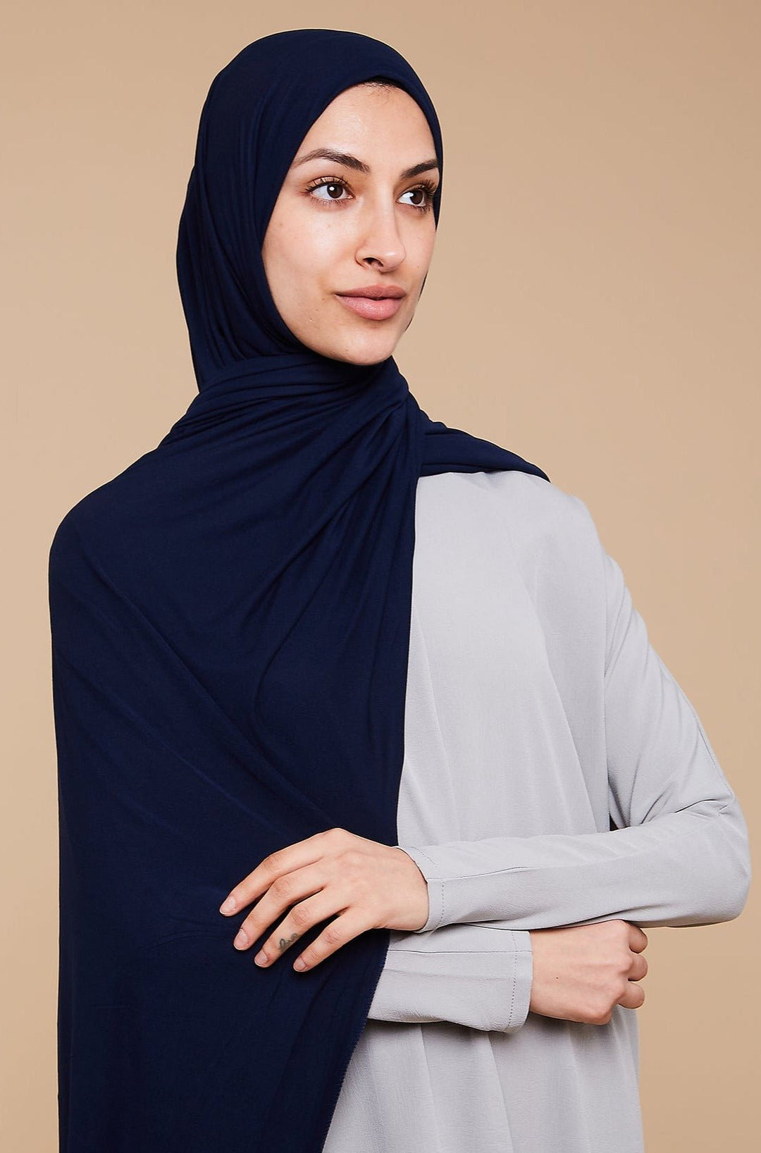 Egyptian Blue Soft Jersey Hijab - CAVE