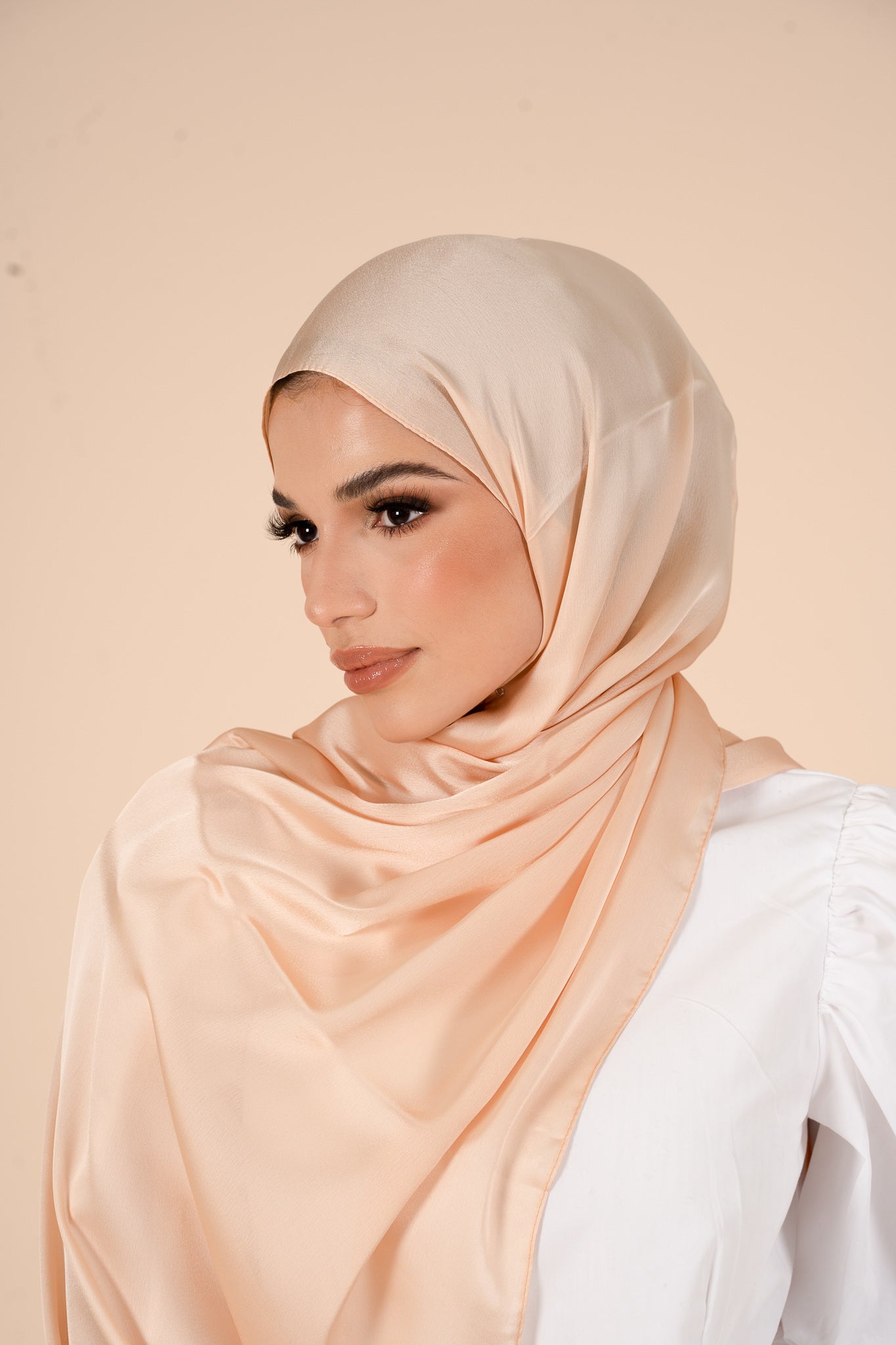 Golden Haze Soft Satin Hijab - CAVE