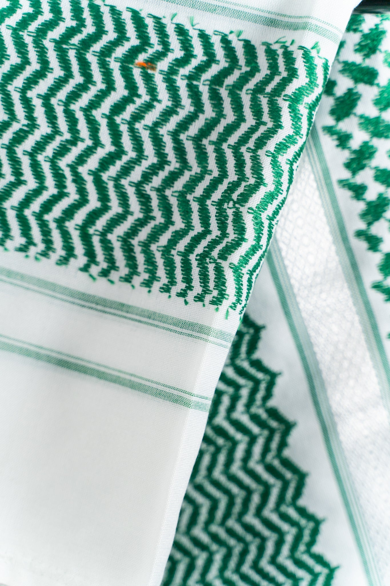 Green & White Keffiyeh Scarf - CAVE