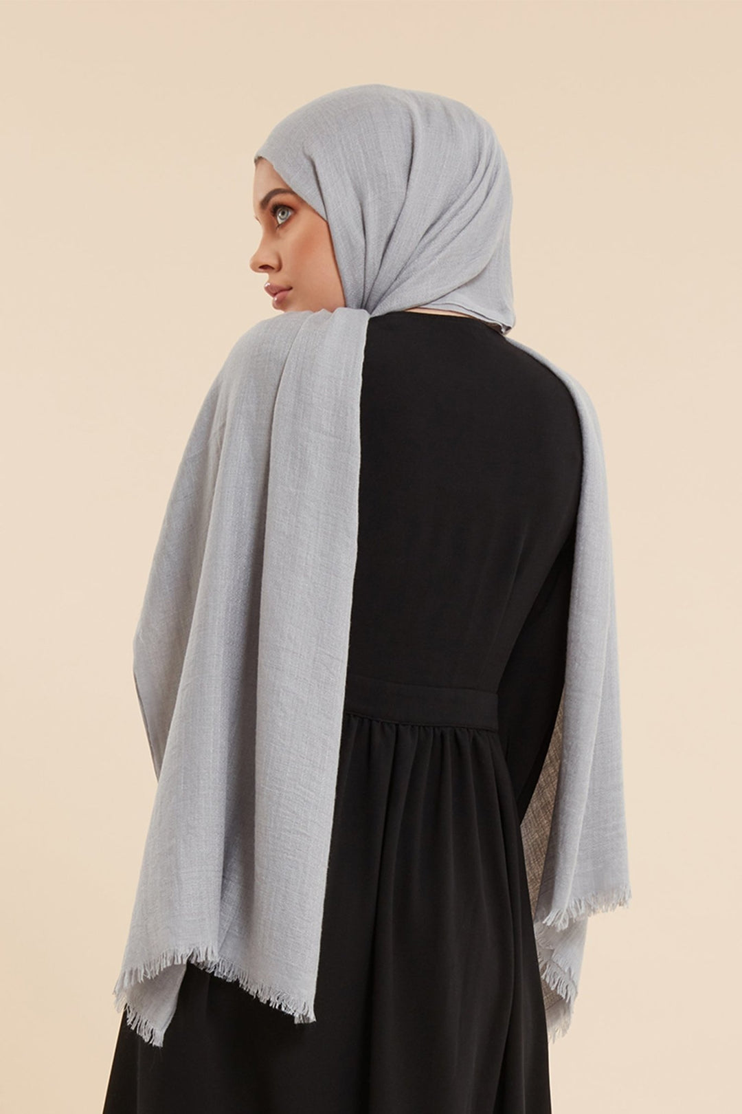 Grey Cotton & Wool Hijab - CAVE