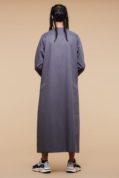 Grey Piping Omani Thobe - CAVE