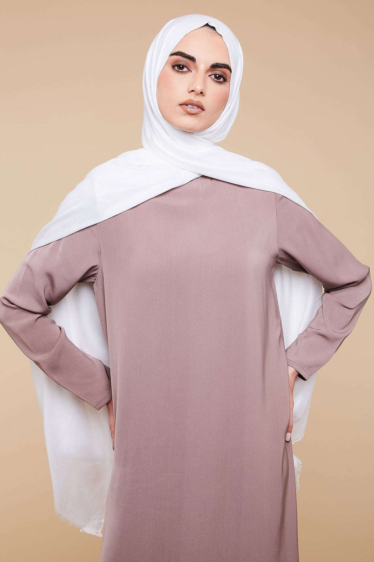Modal Linzing Ice White Lenzing Modal Hijab – CAVE