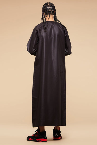 Ink Black Emirati Omani Thobe - CAVE