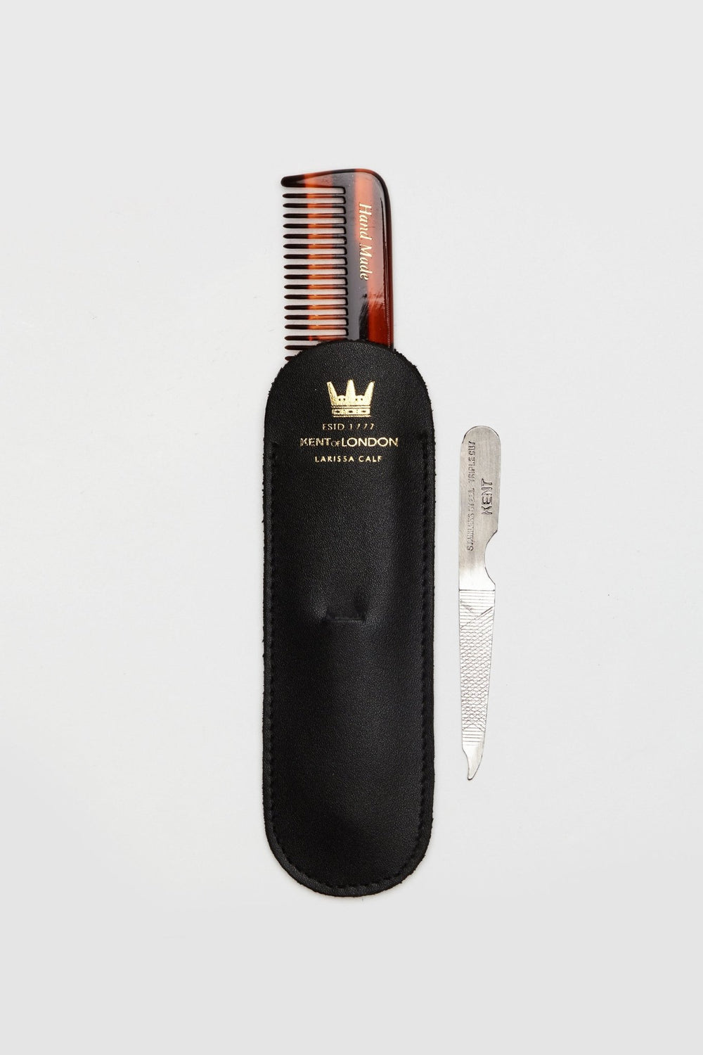 Kent Handmade Comb With Leather Case - CAVE