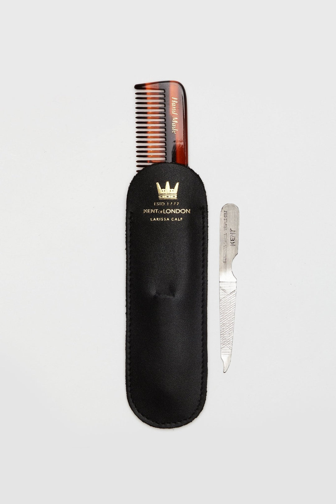 Kent Handmade Comb With Leather Case - CAVE