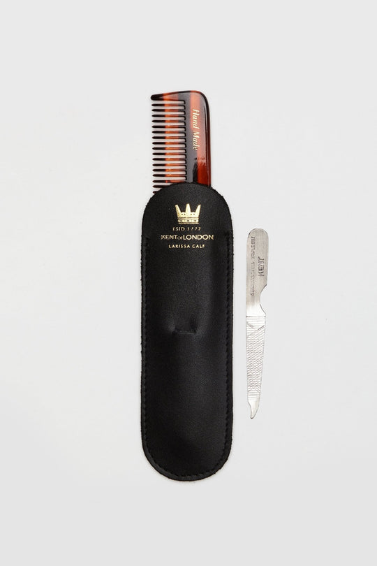 Kent Handmade Comb With Leather Case - CAVE