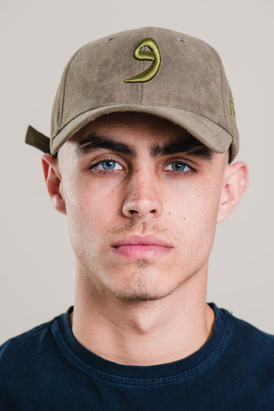 Khaki Suede Arabic Cap - CAVE