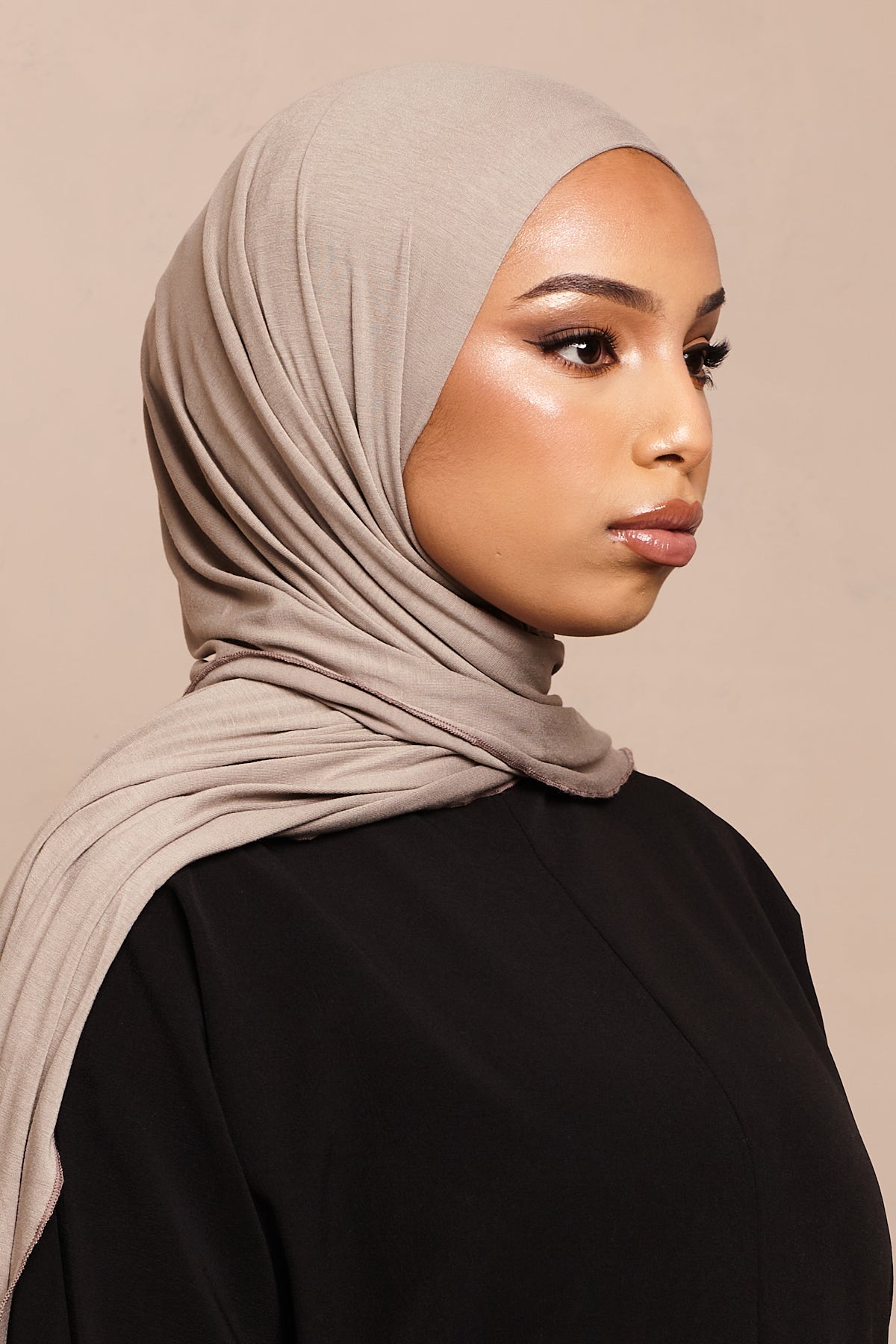 Latte Soft Bamboo Jersey Hijab - CAVE
