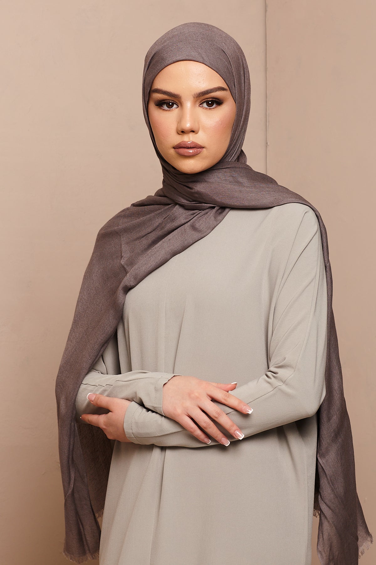 Lilac Grey Lenzing Modal Hijab - CAVE
