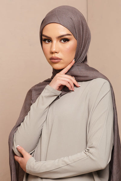 Lilac Grey Lenzing Modal Hijab - CAVE