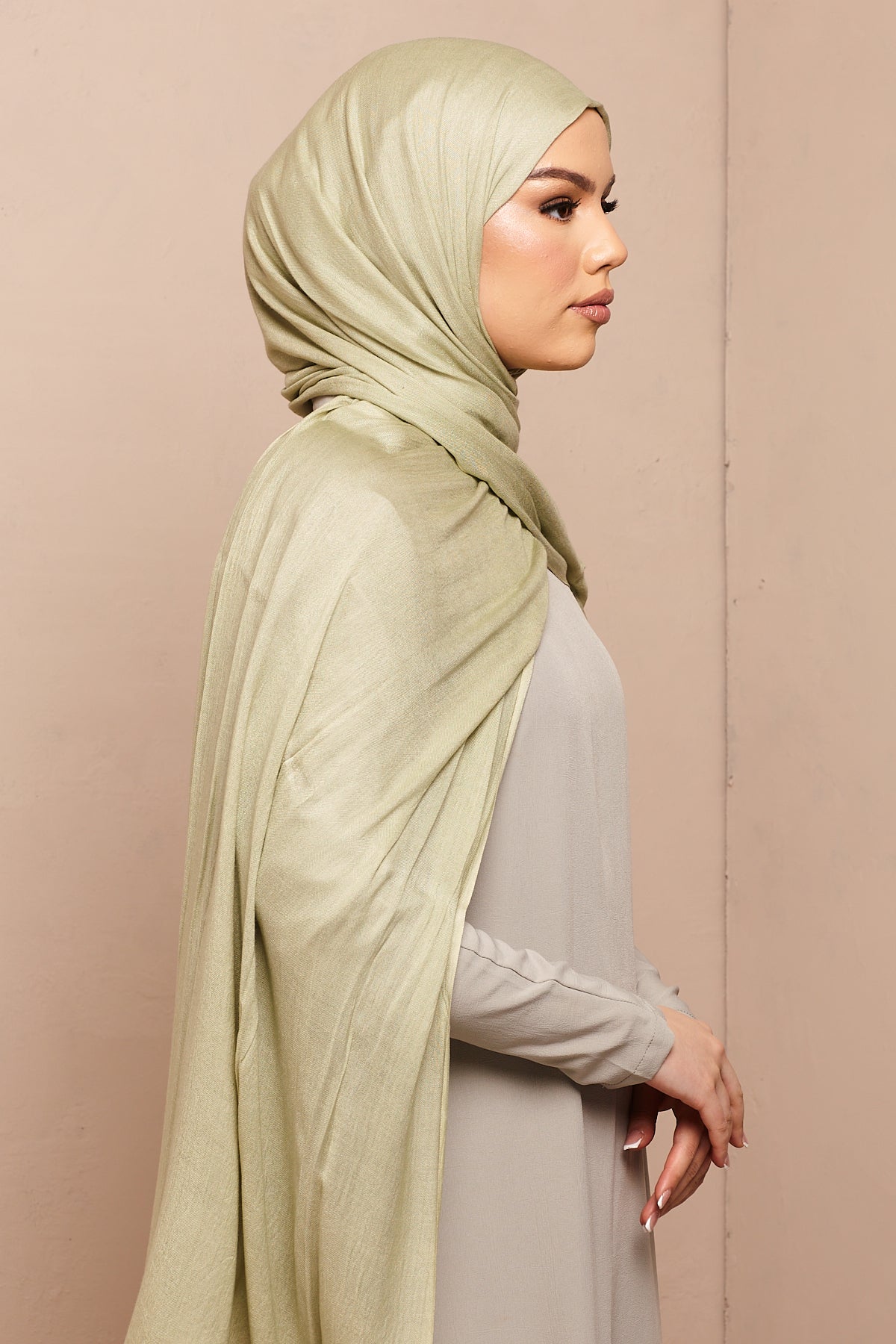 Lint Green Lenzing Modal Hijab - CAVE