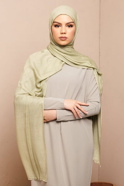 Lint Green Lenzing Modal Hijab - CAVE