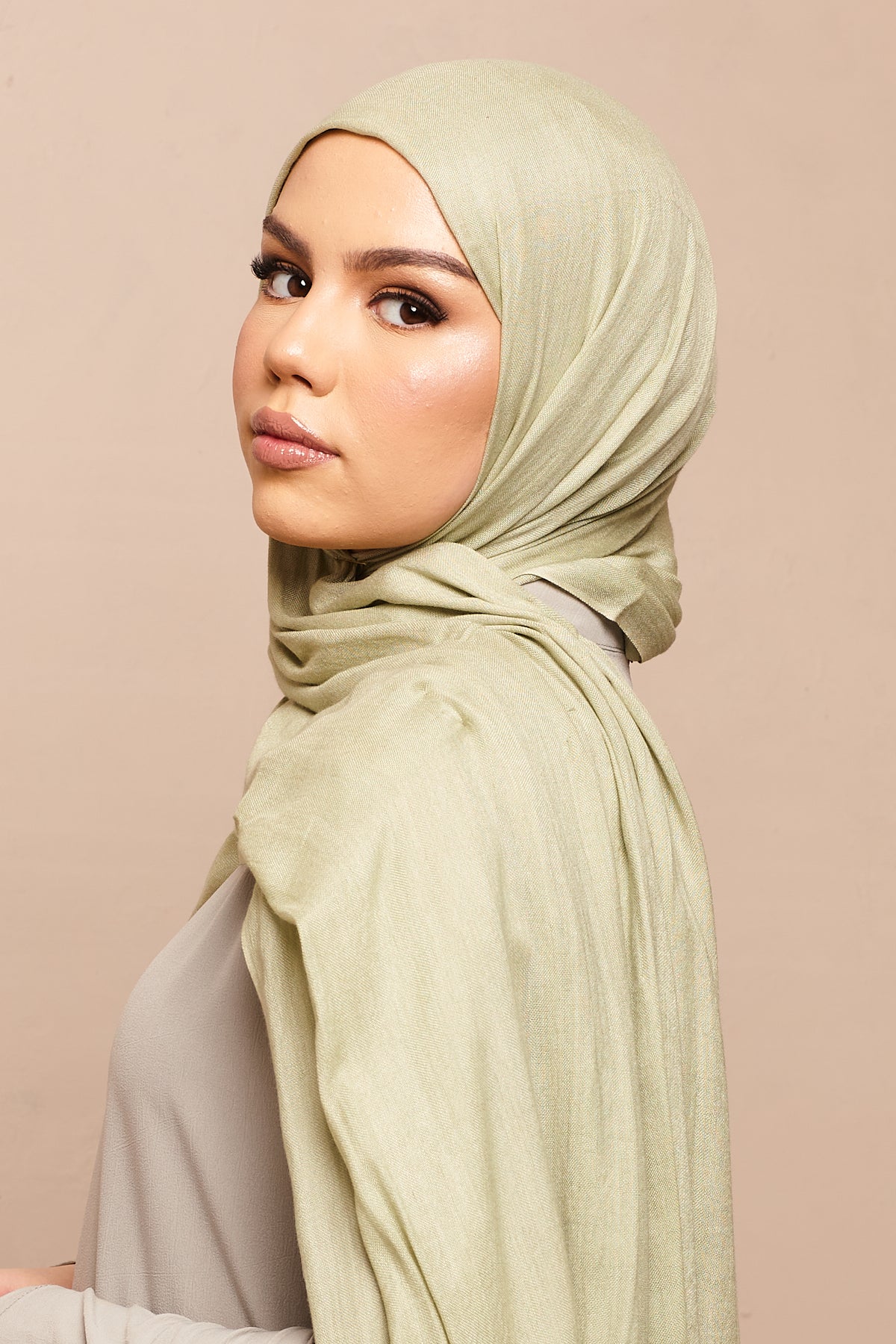 Lint Green Lenzing Modal Hijab - CAVE