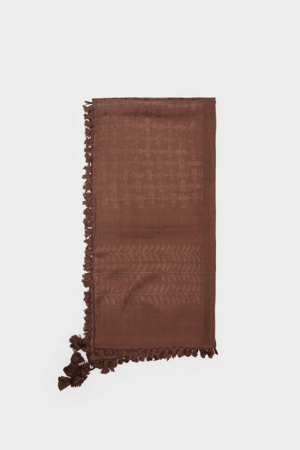 Mocha Mousse Bamboo Keffiyeh Scarf - CAVE