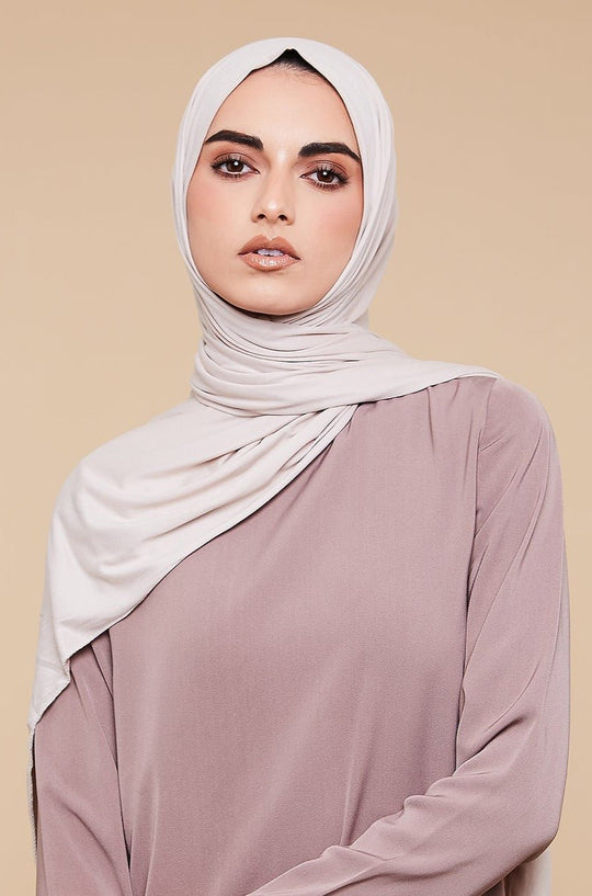 Oatmeal Soft Jersey Hijab - CAVE