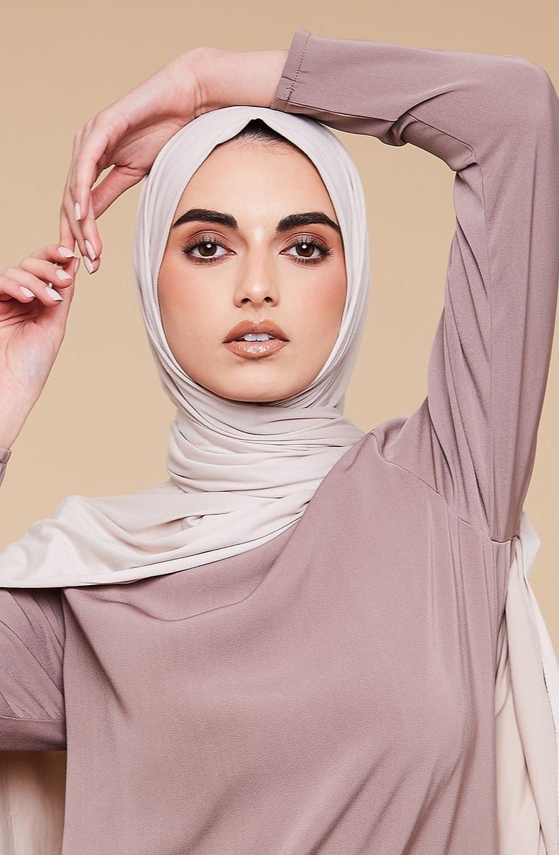 Oatmeal Soft Jersey Hijab - CAVE