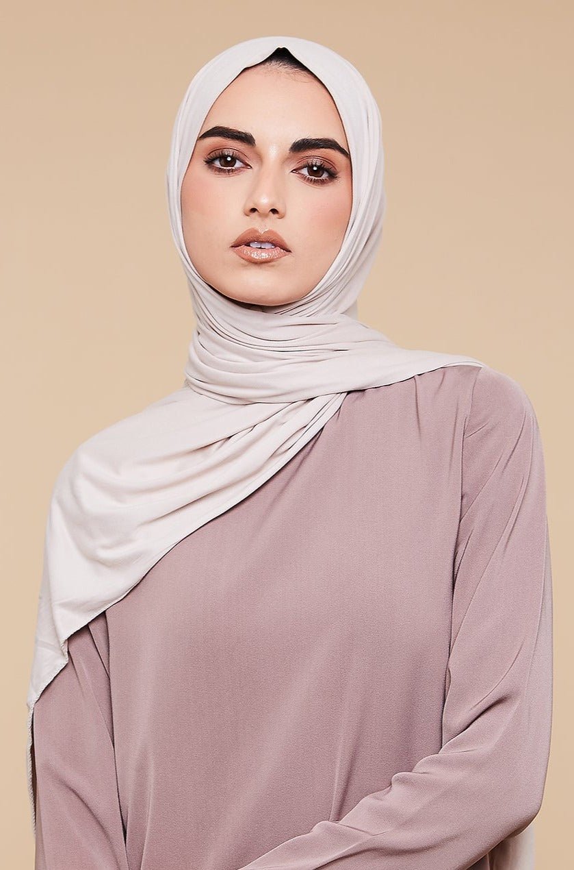 Oatmeal Soft Jersey Hijab - CAVE