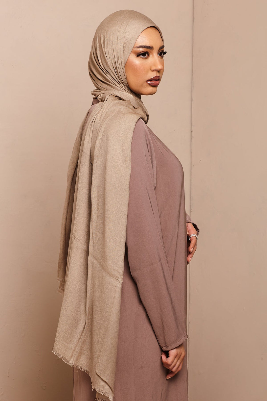 Modal Linzing Pale Khaki Lenzing Modal Hijab – CAVE