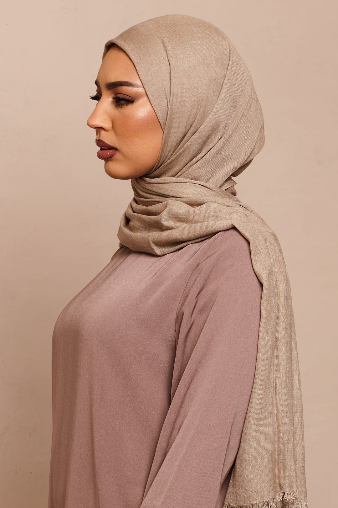 Modal Linzing Pale Khaki Lenzing Modal Hijab – CAVE