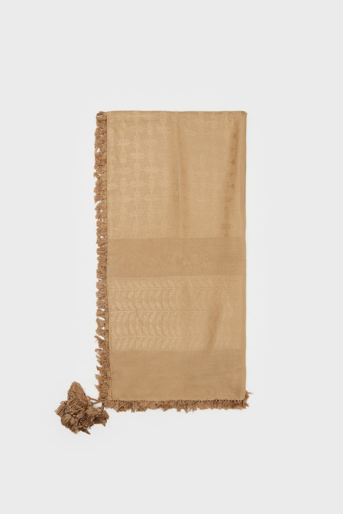 Pastel Yellow Bamboo Keffiyeh Scarf - CAVE
