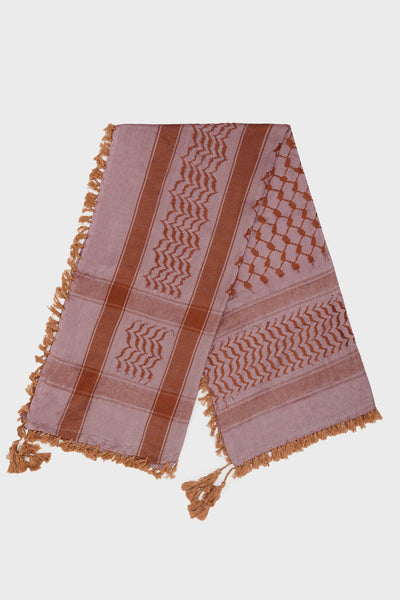 Pink & Brown Keffiyeh Scarf - CAVE