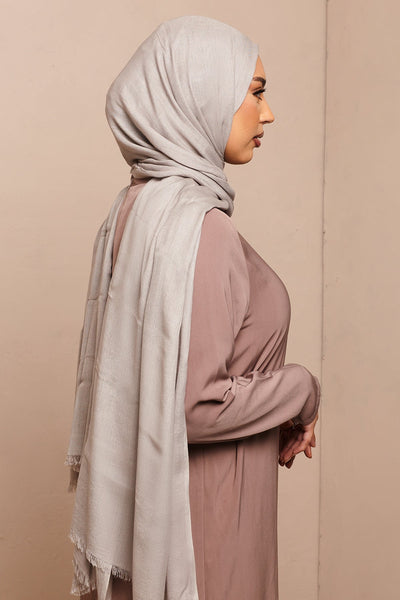 Quite Grey Lenzing Modal Hijab - CAVE