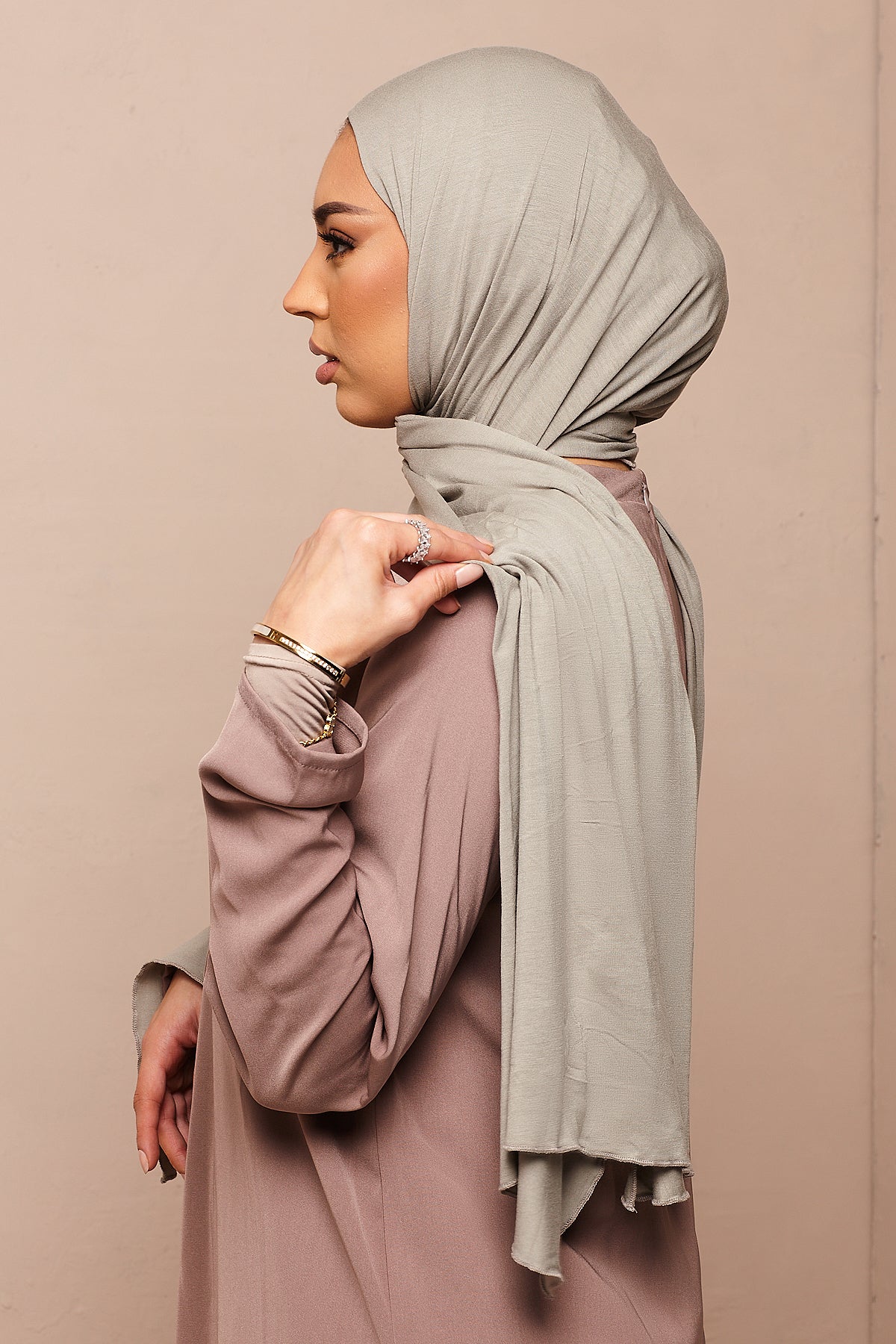 Rock Oak Bamboo Jersey Hijab - CAVE