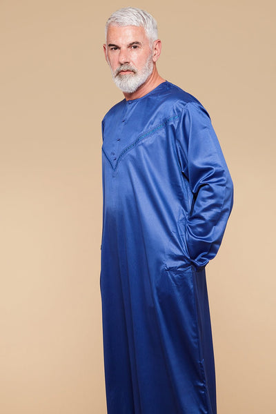 Royal Blue Omani Thobe - CAVE