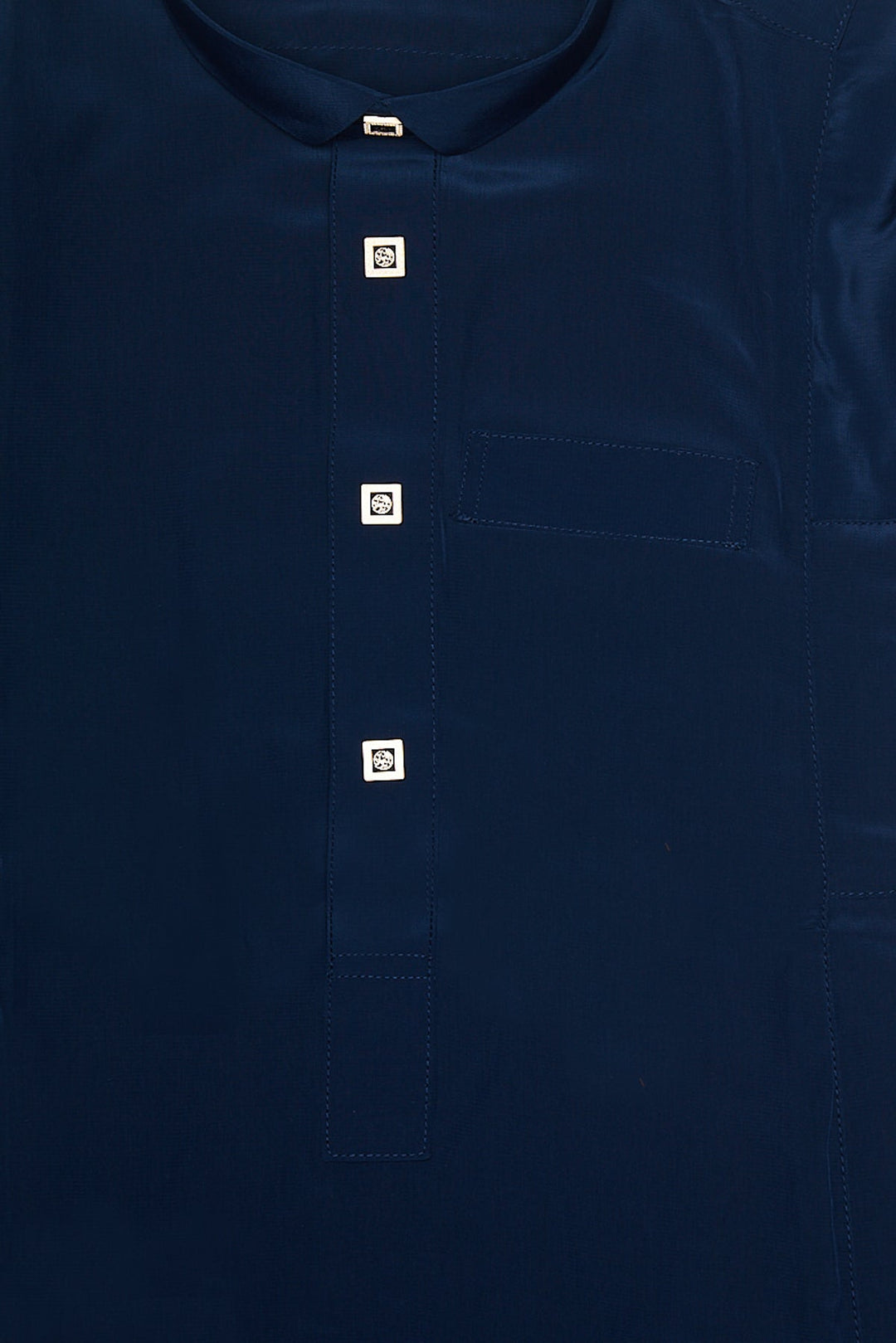 Royal Blue Tuxedo Collar Toddlers Thobe - CAVE