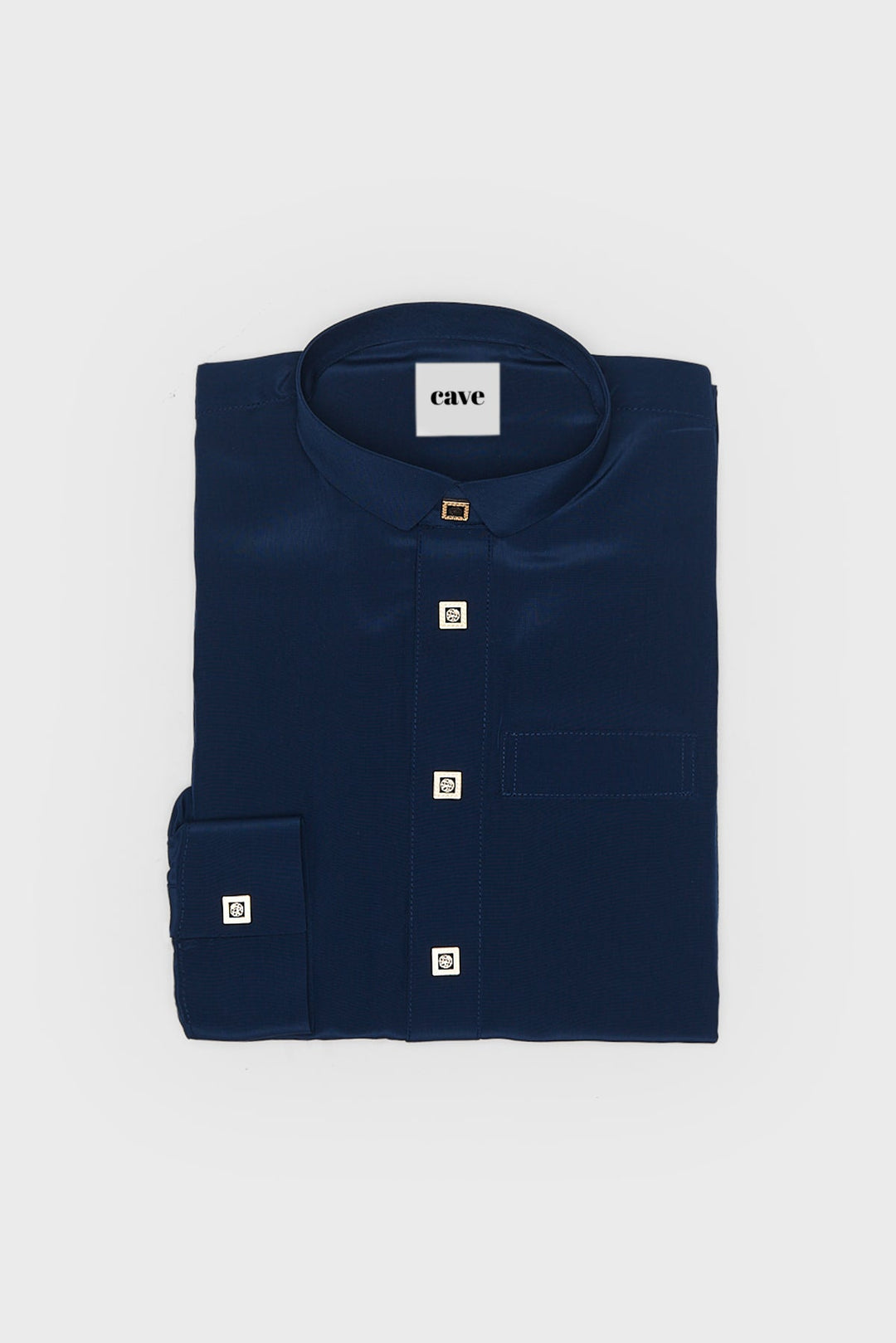 Royal Blue Tuxedo Collar Toddlers Thobe - CAVE