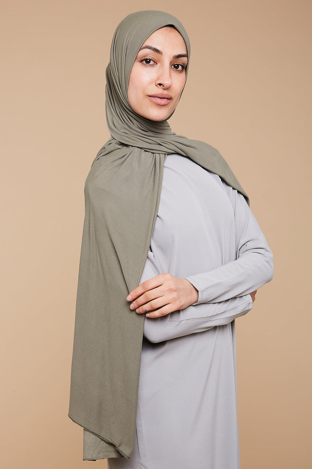 Sage Olive Soft Modal Jersey Hijab – CAVE
