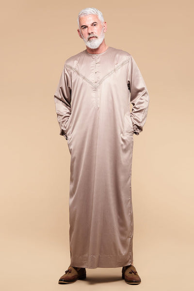 Silver Mink Omani Thobe - CAVE