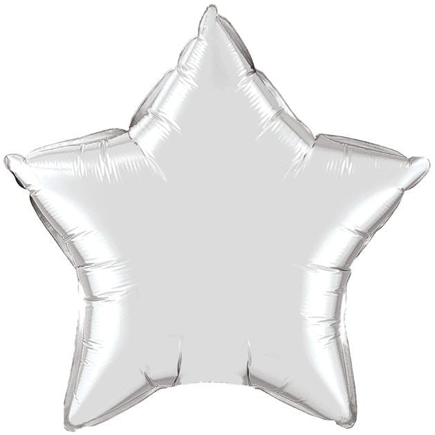 Silver Star Eid Foil Balloon (Pack Of 2) - CAVE