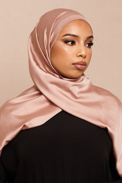 Skin Grain Satin Hijab - CAVE
