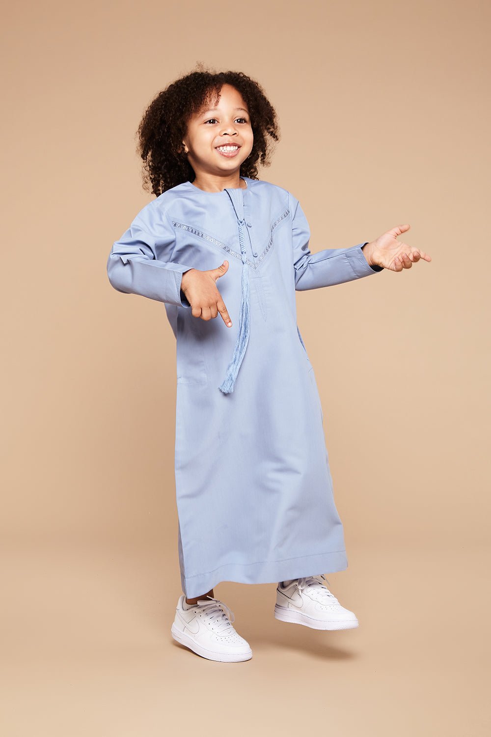 Sky Blue Emirati Toddlers Thobe - CAVE