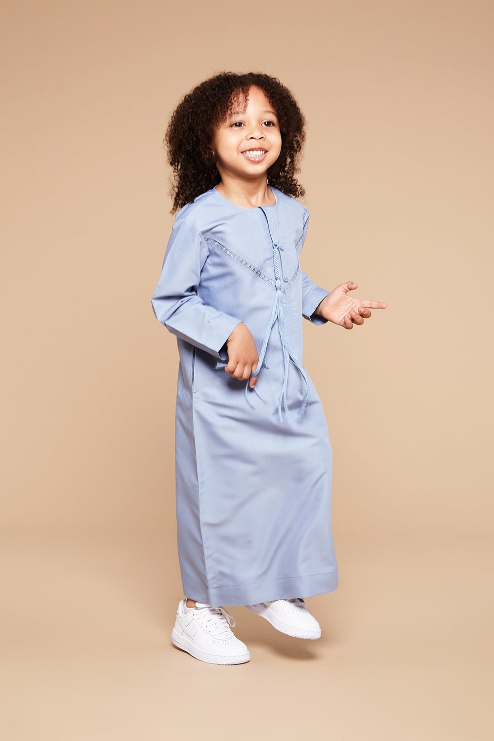 Sky Blue Emirati Toddlers Thobe - CAVE