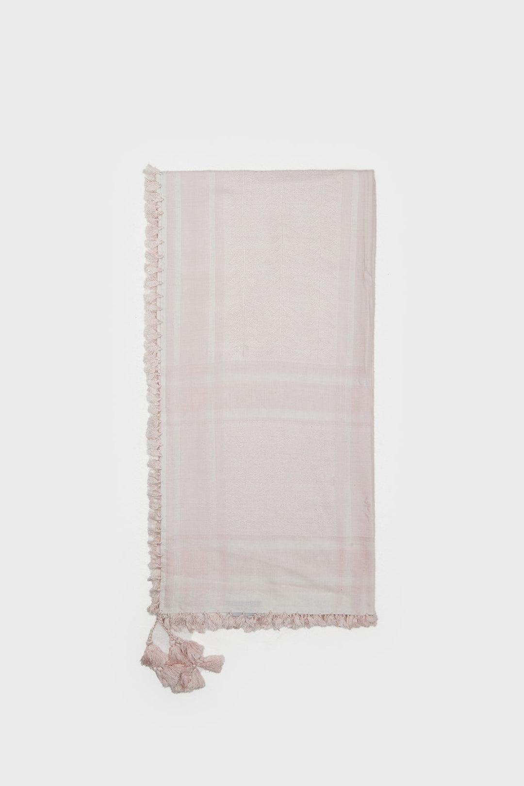 White & Pink Bamboo Keffiyeh Scarf - CAVE